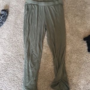 Army green stretchy pants !